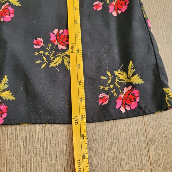 Old Navy black with floral print flowy dress - Picture 9 of 16